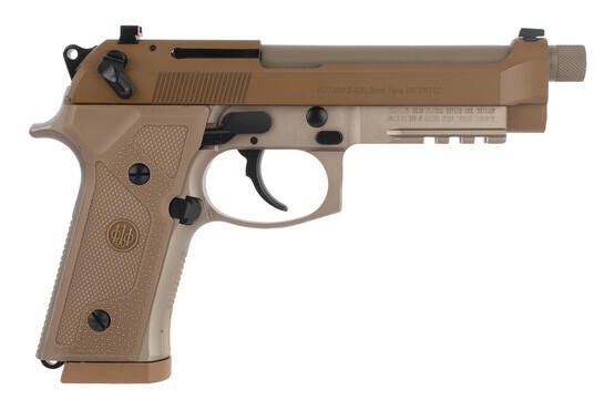 Beretta M9A3 9mm Pistol with Threaded Barrel - Three 17 Round Magazines - Safety Decocker - FDE